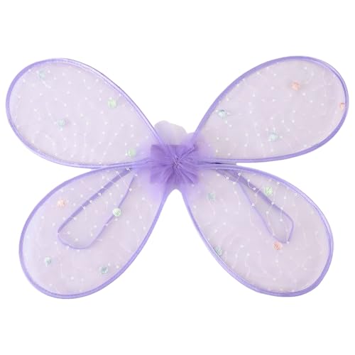 CHICTRY Kinder Mädchen Schmetterling Flügel Pailletten Feenflügel Partygeschenke Elfen Flügel Halloween Karneval Performance Requisiten Typ C Lila One Size CHICTRY Kinder Mädchen Schmetterling Flügel Pailletten Feenflügel Partygeschenke Elfen Flügel Halloween Karneval Performance Requisiten Typ C Lila One Size von CHICTRY