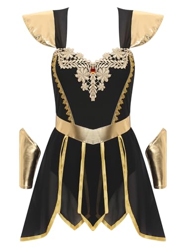 CHICTRY Kleopatra Damen Kostüm Kleid Bodysuit Griechin Göttin Der Antike Römer Kostüm Königin Partykleid Karneval Fastnacht Party Cosplay Outfit Schwarz XL CHICTRY Kleopatra Damen Kostüm Kleid Bodysuit Griechin Göttin Der Antike Römer Kostüm Königin Partykleid Karneval Fastnacht Party Cosplay Outfit Schwarz XL von CHICTRY