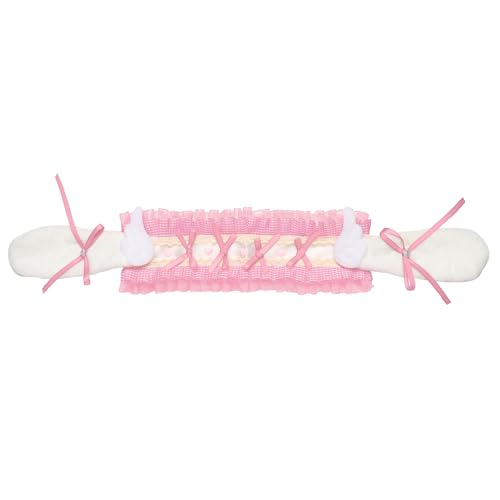 CHICTRY Lolita Kaninchen Lop Ohren Stirnband Bowknot Ruffed Kopfbedeckung mit Clips Maid Kostüm Accessoire Rosa 4 One Size CHICTRY Lolita Kaninchen Lop Ohren Stirnband Bowknot Ruffed Kopfbedeckung mit Clips Maid Kostüm Accessoire Rosa 4 One Size von CHICTRY