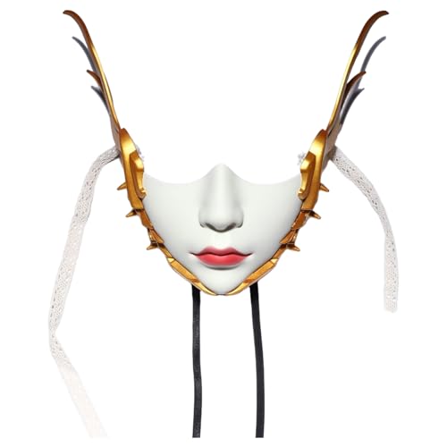 CHICTRY Mechanische Halbmaske Schönheitsmaske Venezianische Phantommaske Verkleidungsrequisiten Gold 2 Einheitsgröße CHICTRY Mechanische Halbmaske Schönheitsmaske Venezianische Phantommaske Verkleidungsrequisiten Gold 2 Einheitsgröße von CHICTRY
