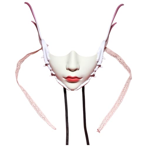CHICTRY Mechanische Halbmaske Schönheitsmaske Venezianische Phantommaske Verkleidungsrequisiten Rosa 2 Einheitsgröße CHICTRY Mechanische Halbmaske Schönheitsmaske Venezianische Phantommaske Verkleidungsrequisiten Rosa 2 Einheitsgröße von CHICTRY