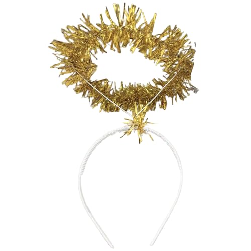 CHICTRY Metallic Glitter Feather Wings Angel Foil Tinsel Headband Für Halloween Bühnenauftritt Typ 4 Einheitsgröße von CHICTRY