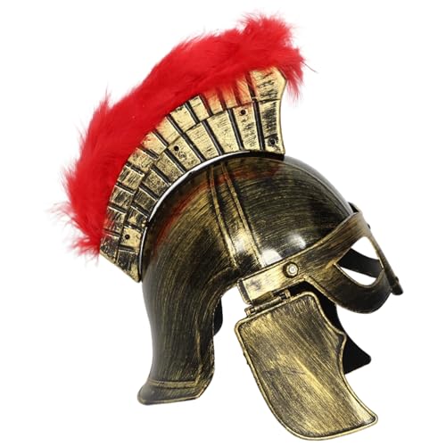 CHICTRY Mittelalterlicher Ritterhelm Spartanischer Soldatenhut Krieger-Sallet für Halloween-Cosplay-Kampfspiel Gold B Einheitsgröße CHICTRY Mittelalterlicher Ritterhelm Spartanischer Soldatenhut Krieger-Sallet für Halloween-Cosplay-Kampfspiel Gold B Einheitsgröße von CHICTRY