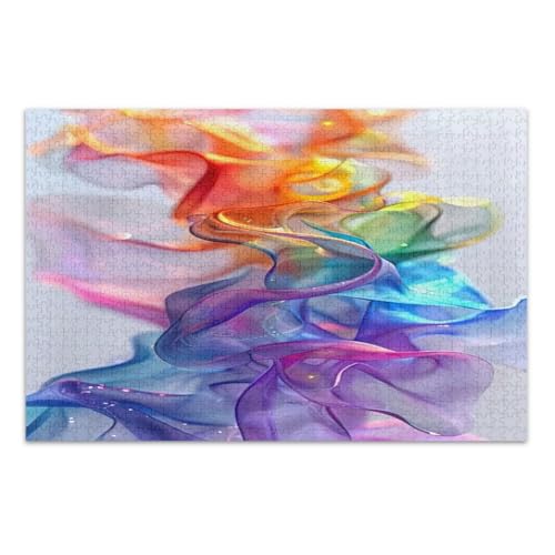 1000-teiliges Puzzle für Erwachsene, bunte abstrakte Kunst, einzigartige Puzzles, Unterhaltungsspielzeug, Geburtstagsgeschenk, fertige Größe 75 x 50 cm 1000-teiliges Puzzle für Erwachsene, bunte abstrakte Kunst, einzigartige Puzzles, Unterhaltungsspielzeug, Geburtstagsgeschenk, fertige Größe 75 x 50 cm von CHIFIGNO