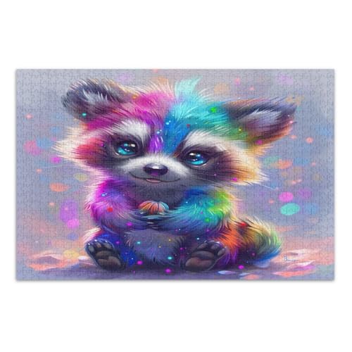 1000-teiliges Regenbogen-Puzzle für Erwachsene, Geschenk zum Schulabschluss oder Geburtstag, fertige Größe 75 x 50 cm von CHIFIGNO