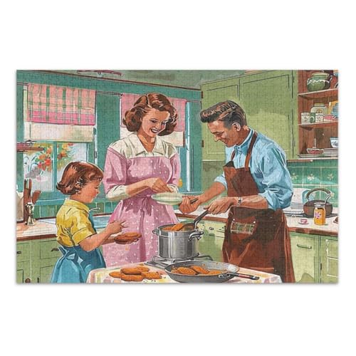 1000-teiliges Vintage-Puzzle, lustige Puzzles, lustige und farbenfrohe Kunstwerke, Heimdekoration, fertige Größe 75 x 50 cm 1000-teiliges Vintage-Puzzle, lustige Puzzles, lustige und farbenfrohe Kunstwerke, Heimdekoration, fertige Größe 75 x 50 cm von CHIFIGNO