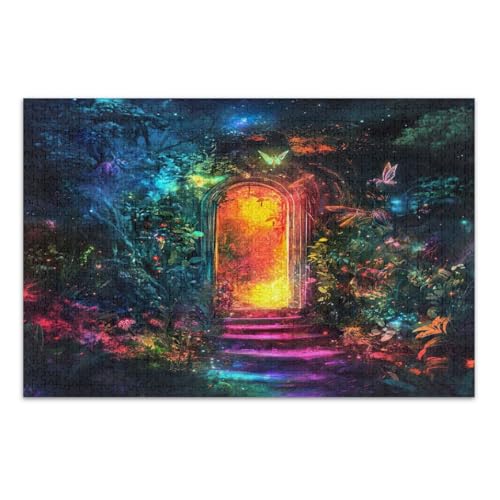 Fairy Door 500 Teile Puzzles für Erwachsene, tolle Geschenkidee für Feiertage, lustige Puzzles, fertige Größe 20,5 x 14,9 Zoll Fairy Door 500 Teile Puzzles für Erwachsene, tolle Geschenkidee für Feiertage, lustige Puzzles, fertige Größe 20,5 x 14,9 Zoll von CHIFIGNO