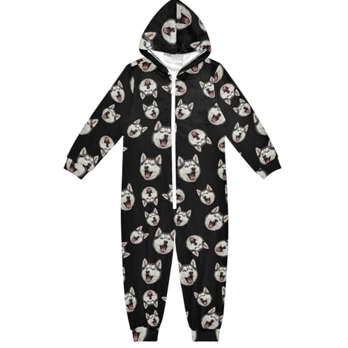 Lustiger Hunde-Einteiler für Kinder, mit Kapuze, Einteiler, Jumpsuits, Weihnachten, Halloween, Cosplay, für Jungen und Mädchen, Schwarz, Lustiger Hund, Schwarz, 5-6 Jahre Lustiger Hunde-Einteiler für Kinder, mit Kapuze, Einteiler, Jumpsuits, Weihnachten, Halloween, Cosplay, für Jungen und Mädchen, Schwarz, Lustiger Hund, Schwarz, 5-6 Jahre von CHIFIGNO