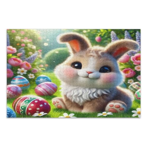 Niedliche Hasen Ostereier Puzzle für Erwachsene 1000 Teile Einzigartige Puzzles Wunderbare Puzzle Geschenke für Frauen Männer Fertige Größe 29,5 x 19,7 Zoll Niedliche Hasen Ostereier Puzzle für Erwachsene 1000 Teile Einzigartige Puzzles Wunderbare Puzzle Geschenke für Frauen Männer Fertige Größe 29,5 x 19,7 Zoll von CHIFIGNO