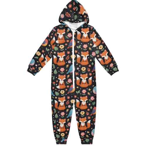 Niedlicher Fuchs-Blumen-Einteiler für Kinder, Einteiler, Jumpsuits, Weihnachten, Halloween, Cosplay, Kostüm für Jungen und Mädchen, Schwarz, Niedliche Fuchsblume, Schwarz, 7-8 Jahre Niedlicher Fuchs-Blumen-Einteiler für Kinder, Einteiler, Jumpsuits, Weihnachten, Halloween, Cosplay, Kostüm für Jungen und Mädchen, Schwarz, Niedliche Fuchsblume, Schwarz, 7-8 Jahre von CHIFIGNO