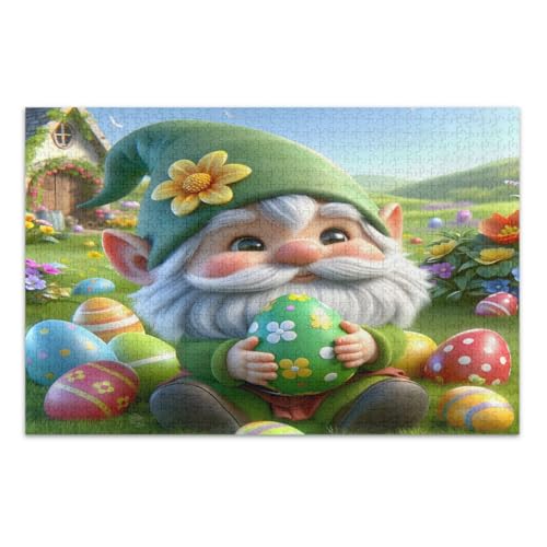 Ostereier Wichtel Puzzles 1000 Teile für Erwachsene, Lustige Puzzles Unterhaltung Spielzeug Geburtstagsgeschenk, Fertige Größe 29,5 x 19,7 Zoll Ostereier Wichtel Puzzles 1000 Teile für Erwachsene, Lustige Puzzles Unterhaltung Spielzeug Geburtstagsgeschenk, Fertige Größe 29,5 x 19,7 Zoll von CHIFIGNO