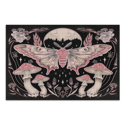 Pastell Schmetterlinge Pilze Puzzles für Erwachsene 1000 Teile Abschluss- oder Geburtstagsgeschenk Lustige Puzzles, Fertige Größe 29,5 x 19,7 Zoll Pastell Schmetterlinge Pilze Puzzles für Erwachsene 1000 Teile Abschluss- oder Geburtstagsgeschenk Lustige Puzzles, Fertige Größe 29,5 x 19,7 Zoll von CHIFIGNO