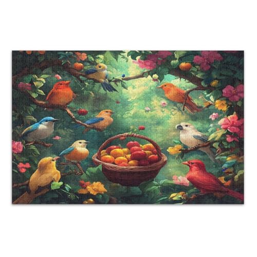 Puzzle mit tropischen Früchten, 1000 Stück, für Erwachsene, pädagogisches und intellektuelles Puzzle, fertige Größe, 75 x 50 cm von CHIFIGNO