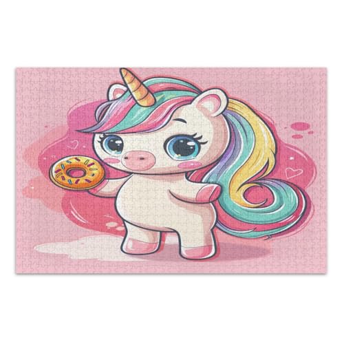 Puzzles für Erwachsene 1000 Teile, Niedliches Cartoon-Einhorn-Familienpuzzle Wunderbare Puzzle-Geschenke für Frauen Männer, Fertige Größe 29,5 x 19,7 Zoll Puzzles für Erwachsene 1000 Teile, Niedliches Cartoon-Einhorn-Familienpuzzle Wunderbare Puzzle-Geschenke für Frauen Männer, Fertige Größe 29,5 x 19,7 Zoll von CHIFIGNO