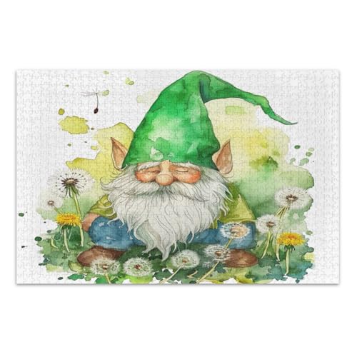 St. Patrick's Day Wichtel Puzzle für Erwachsene 1000 Teile Lustiges Puzzle Tolle Geschenkidee für Feiertage, Fertige Größe 29,5 x 19,7 Zoll St. Patrick's Day Wichtel Puzzle für Erwachsene 1000 Teile Lustiges Puzzle Tolle Geschenkidee für Feiertage, Fertige Größe 29,5 x 19,7 Zoll von CHIFIGNO