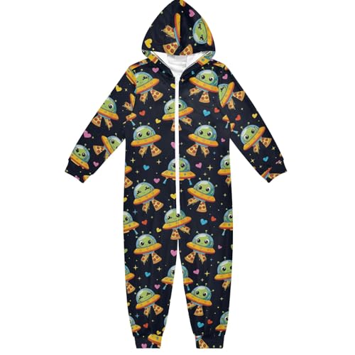 Süßer Cartoon-Aliens-Pizza-Einteiler, Unisex, für Kinder, mit Kapuze, Jumpsuits, Weihnachten, Halloween, Cosplay, für Jungen und Mädchen, Schwarz, Süße Cartoon-Aliens-Pizza, Schwarz, 13-14 Jahre Süßer Cartoon-Aliens-Pizza-Einteiler, Unisex, für Kinder, mit Kapuze, Jumpsuits, Weihnachten, Halloween, Cosplay, für Jungen und Mädchen, Schwarz, Süße Cartoon-Aliens-Pizza, Schwarz, 13-14 Jahre von CHIFIGNO