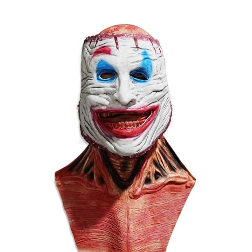 CHIKIXSON Doppellagige magnetische Halloween Maske Horror, Halloween Maske Skelett und Halloween Maske Clown, Gruselige Halloween Latex masken für Herren, Damen und Erwachsene von CHIKIXSON