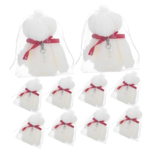CHILDWEET 1satz Babyrassel Und Schlüsselanhänger Bär- Für Taufen Hochzeiten Und Feiern Teiliges Geschenkset Für Jungen Und Mädchen Weiche Fleece-textur Dekorativ Und Funktional von CHILDWEET