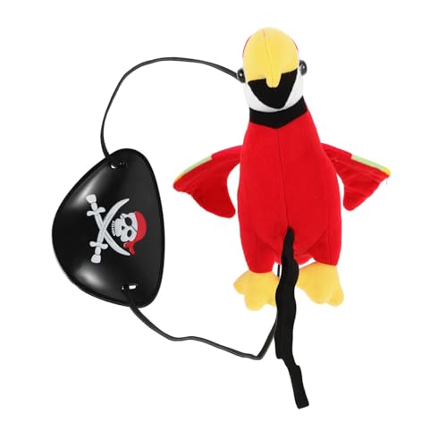 CHILDWEET 1 Satz Halloween-Piratenkostüm Gel Papagei Fuchsmaske Halloween Dekoration Piraten augenklappe Halloween-Cosplay-Requisiten Requisiten zum Verkleiden von Piraten Plastik Black CHILDWEET 1 Satz Halloween-Piratenkostüm Gel Papagei Fuchsmaske Halloween Dekoration Piraten augenklappe Halloween-Cosplay-Requisiten Requisiten zum Verkleiden von Piraten Plastik Black von CHILDWEET