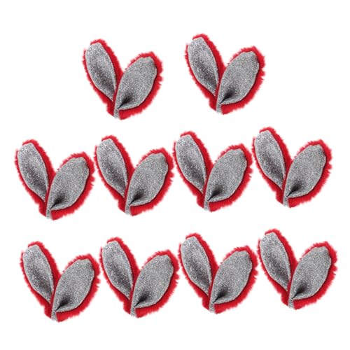 CHILDWEET 10 Stück Hasenohr Ornament Mini Osterkaninchenohren DIY Tierohren Accessoire Zum Basteln Haarspangen Charm Stofftier Puppendekoration Zur Schmuckherstellung CHILDWEET 10 Stück Hasenohr Ornament Mini Osterkaninchenohren DIY Tierohren Accessoire Zum Basteln Haarspangen Charm Stofftier Puppendekoration Zur Schmuckherstellung von CHILDWEET