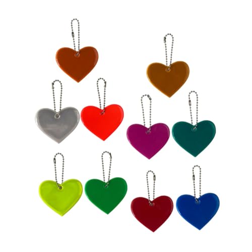 CHILDWEET Herzförmiges Mädchen Süßes Schlüsselanhänger-set 10-tlg. Sicherheitsreflektierende Für Die Schultasche CHILDWEET Herzförmiges Mädchen Süßes Schlüsselanhänger-set 10-tlg. Sicherheitsreflektierende Für Die Schultasche von CHILDWEET