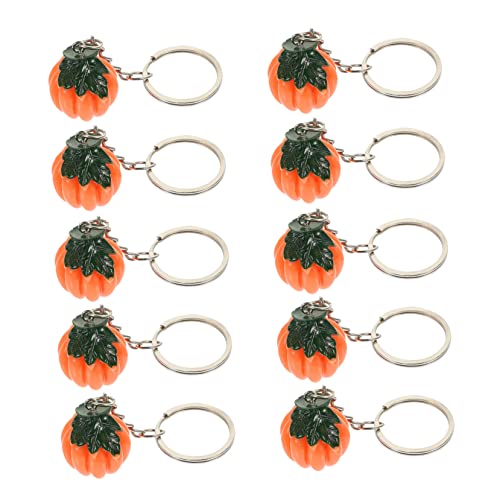 CHILDWEET Einzigartiges Kürbis-schlüsselanhänger-set 10-teilig Dekorativer Taschenanhänger Gepäckanhänger Für Halloween-dekorationen von CHILDWEET