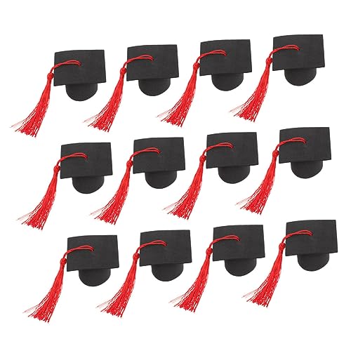 CHILDWEET 12St Abschlusstorte Ornament Grad Abschluss-Kuchenaufsatz Party Kuchendeckel Hirsch abschlussfeier abschlusshüte tortenaufsatz Kuchendekorationsbedarf Cupcake-Topper Papier rot CHILDWEET 12St Abschlusstorte Ornament Grad Abschluss-Kuchenaufsatz Party Kuchendeckel Hirsch abschlussfeier abschlusshüte tortenaufsatz Kuchendekorationsbedarf Cupcake-Topper Papier rot von CHILDWEET