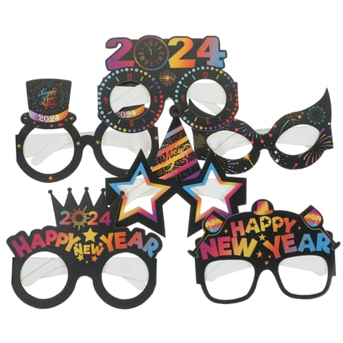 CHILDWEET 12st Partygeschenke Für Das Neue Jahr Abschlussbrille 2024 Brillengestelle Für Das Neue Jahr 2024 Neuheits-sonnenbrille Für Das Neue Jahr Brillen 2024 Dekorationen Papier Kleidung von CHILDWEET