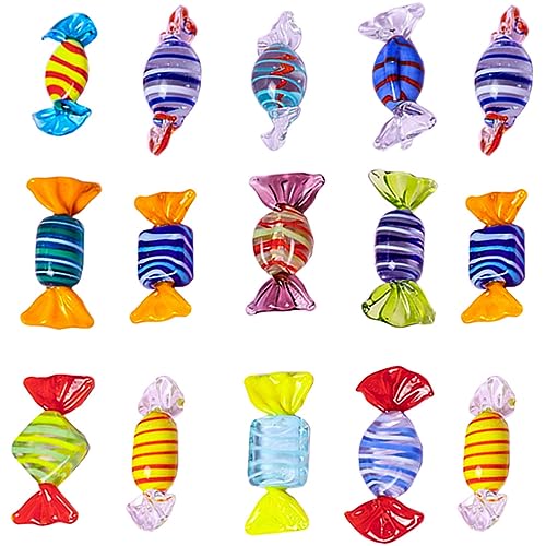 CHILDWEET 15 Stücke Weihnachten Hochzeit Party Glas Candy Ornamente Candy Requisiten Für Dekorationen CHILDWEET 15 Stücke Weihnachten Hochzeit Party Glas Candy Ornamente Candy Requisiten Für Dekorationen von CHILDWEET