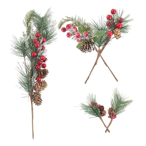 CHILDWEET 1Satz Künstliche Weihnachts Picks Teilig mit Roten und Dekoration für Blumenarrangements und Festliche Anlässe Naturgetreues Aussehen CHILDWEET 1Satz Künstliche Weihnachts Picks Teilig mit Roten und Dekoration für Blumenarrangements und Festliche Anlässe Naturgetreues Aussehen von CHILDWEET