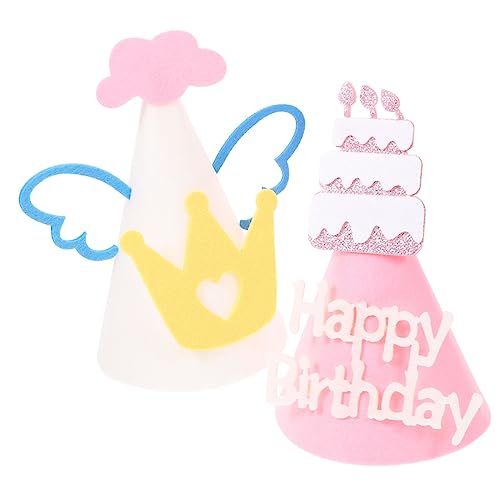 CHILDWEET 2 Stücke Baby Jungen und Mädchen Geburtstag Party Hüte Cartoon-stil Dekorative Baby Jungen Mädchen Kopfbedeckungen CHILDWEET 2 Stücke Baby Jungen und Mädchen Geburtstag Party Hüte Cartoon-stil Dekorative Baby Jungen Mädchen Kopfbedeckungen von CHILDWEET