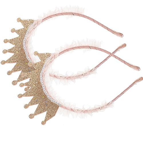 CHILDWEET 2 stücke Mädchen Geburtstag Party Banner Crown Perle Stirnband Haar Zubehör CHILDWEET 2 stücke Mädchen Geburtstag Party Banner Crown Perle Stirnband Haar Zubehör von CHILDWEET