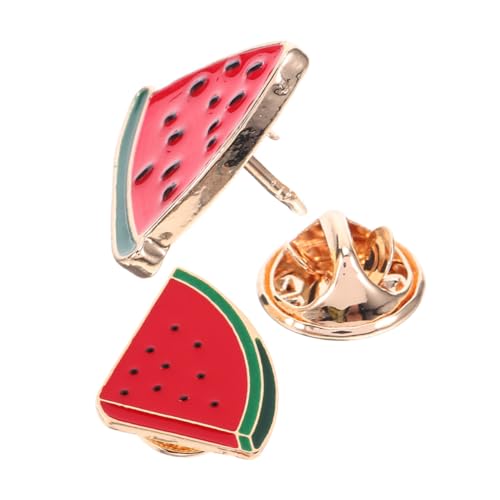 CHILDWEET 2St Wassermelonenbrosche Tragetasche Halloween-Gesicht für Erwachsene Brieftaschen für Männer Mode Brosche Kreative Brosche Lustige Stifte Wäscheklammern dekorativ Legierung von CHILDWEET