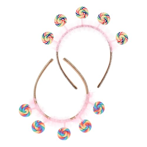 CHILDWEET Candy Princess Kostüme 2er-pack Candy Stirnband Lollipop Kopfbedeckung Für Kinder Zubehör von CHILDWEET