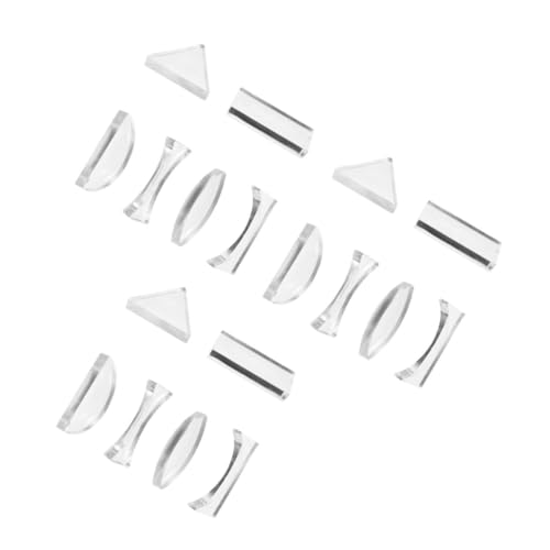 CHILDWEET 3er-set Optisches Linsenset Konkave Und Konvexe Linsen Experimentelles Lehrmittel Für Die Physik Aus Acryl Demonstrationsgeräte Für Das Labor 6 Stück * 3 von CHILDWEET
