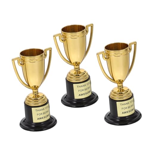CHILDWEET Kindergarten-preistrophäe 3 Stück Kunststoff-mini-trophäen Sporttrophäe Für Kinder Im Klassenzimmer Preisträger von CHILDWEET