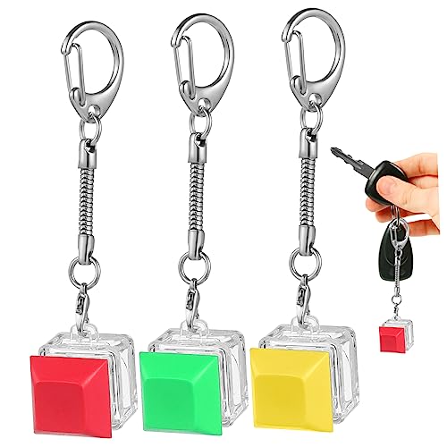 CHILDWEET 3st Schlüsselanhänger Zappelnde Tastatur Klicker Ring Zappeln Schieberegler Knopf Clicker-fidget Schlüsselband Tastatur-zappelspielzeug Zappelt Zappelstift Klaviatur Zinklegierung von CHILDWEET