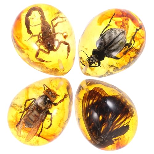 CHILDWEET 4 Stück Insektenexemplar einzigartige Bernsteinverzierung aus Bienenwachs menschlich Figur tierpräparate schmuckherstellung Tiermuster-Bernstein-Anhänger Bernstein- -Anhänger CHILDWEET 4 Stück Insektenexemplar einzigartige Bernsteinverzierung aus Bienenwachs menschlich Figur tierpräparate schmuckherstellung Tiermuster-Bernstein-Anhänger Bernstein- -Anhänger von CHILDWEET