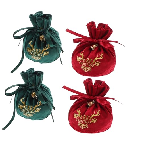 CHILDWEET Weihnachtsgeschenkbeutel-set 4-teilig Samt Kordelzug Bonbonbeutel Für Partys Hochzeiten Gastgeschenke Feiertage Geschenktüten Weihnachtsthema CHILDWEET Weihnachtsgeschenkbeutel-set 4-teilig Samt Kordelzug Bonbonbeutel Für Partys Hochzeiten Gastgeschenke Feiertage Geschenktüten Weihnachtsthema von CHILDWEET
