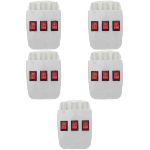 CHILDWEET 5 Stk Lehrinstrument Gerät Ultra Gadgets Optische Experimentelle Werkzeuge Besteck Stapel Optik-experimente Drei-wege-halbleiter Goldenes Lesezeichen Power-kit System Weiß Plastik von CHILDWEET