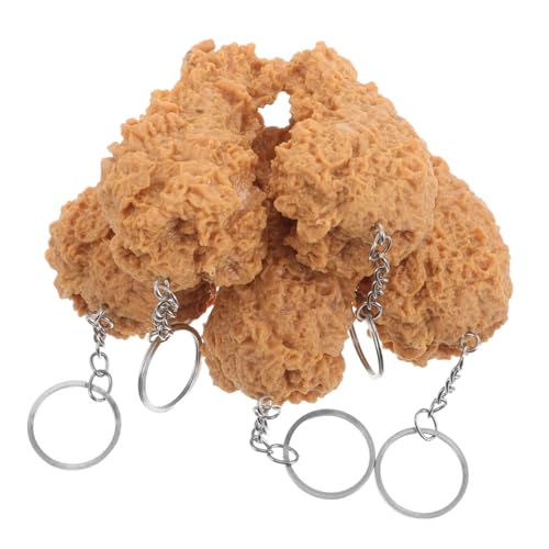CHILDWEET 5 Stück Schlüsselanhänger Mit Gebratenem Huhn: Gefälschte Lebensmittel-ornament, Simulation Eines Hühnerbein-anhängers, Süßer Tragbarer Schlüsselanhänger Mit Gefälschten CHILDWEET 5 Stück Schlüsselanhänger Mit Gebratenem Huhn: Gefälschte Lebensmittel-ornament, Simulation Eines Hühnerbein-anhängers, Süßer Tragbarer Schlüsselanhänger Mit Gefälschten von CHILDWEET