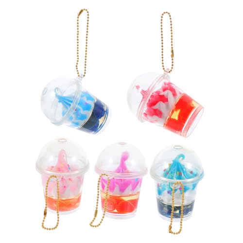 CHILDWEET 5 Stücke Nette Eiscreme-schlüsselanhänger Dessert-schlüsselring Eiscreme-spielzeug Schlüsselanhänger Gefälschte Lebensmittel Schlüsselanhänger Rucksack Autoschlüssel Anhänger von CHILDWEET
