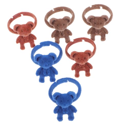 CHILDWEET Niedlicher Bärenschmuck Plüschbär Verstellbar Modisch Für Jungen Und Mädchen Erwachsene 6-teiliges Set von CHILDWEET