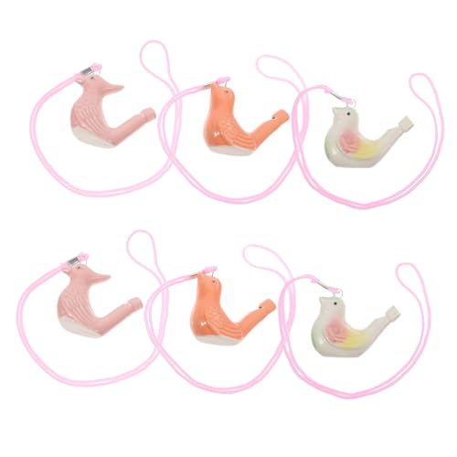CHILDWEET 6St Keramikpfeife für Outdoor Halloween Vogelruf Vogelpfeife für Vogel pfeifen trinkender Vogel von CHILDWEET