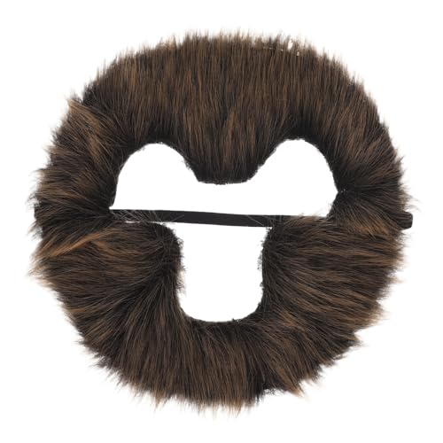 CHILDWEET Realistischer Affenbart brauner Bart und Schnurrbart Kostüm für Party Halloween Cosplay von CHILDWEET