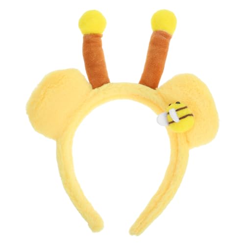 CHILDWEET Niedliches Bärenohr-stirnband Mit Bienenantenne Kopfbedeckung Für Halloween Party Geburtstag Erwachsene Frauen Mädchen Kopfbedeckung von CHILDWEET