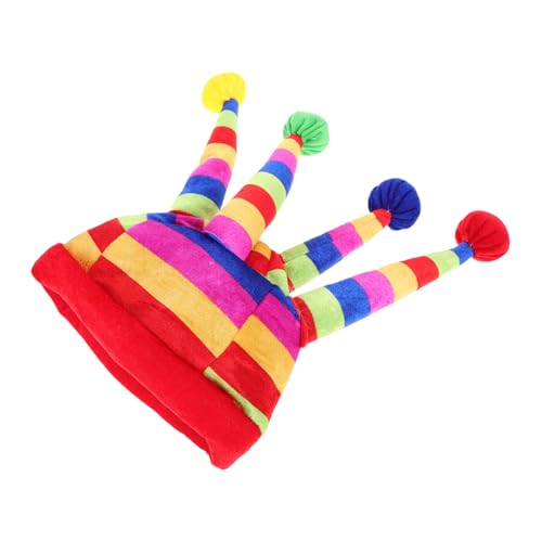 CHILDWEET Clownhut Aus Filz Masken Stirnband Für Cosplay Halloween Clown-outfit Kostüme CHILDWEET Clownhut Aus Filz Masken Stirnband Für Cosplay Halloween Clown-outfit Kostüme von CHILDWEET