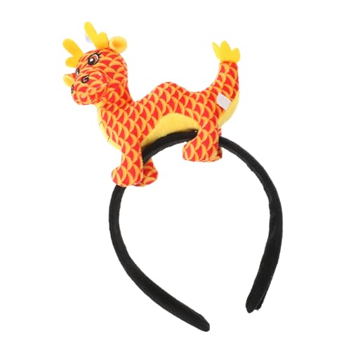 CHILDWEET Drachen-stirnband Für Mädchen Und Jungen Plüsch Neujahrs-haarband Chinesischer Stil Drachen-stirnband von CHILDWEET