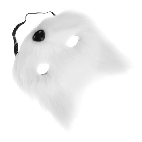 CHILDWEET Wiederverwendbar-weihnachtspelzmaske Halbtiermaske Katzenmaske Pelzmaske Cosplay-maske Maskenballmaske von CHILDWEET