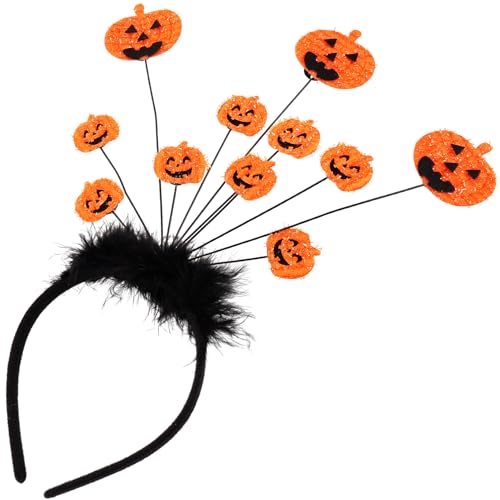 CHILDWEET Kürbis-haarband Halloween-party-zubehör Modisches Stirnband Requisiten Für Cosplay Leicht Und Tragbar von CHILDWEET